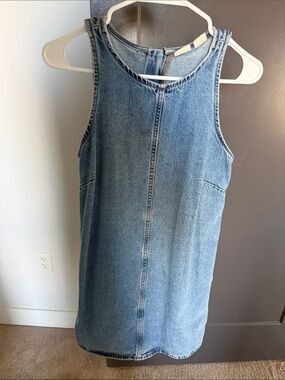 Levi's Light Blue Denim Pinafore Dress